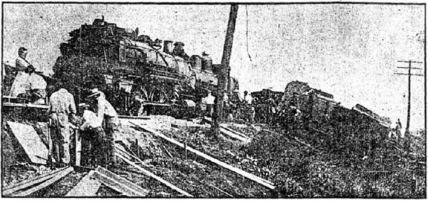 1910 ind train wreck photo