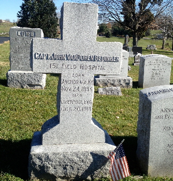 Capt John VanDoren Bedinger MD headstone 2