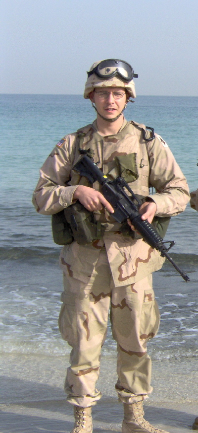 Sergeant Jonathan A. Hughes at persian gulf preferred pix