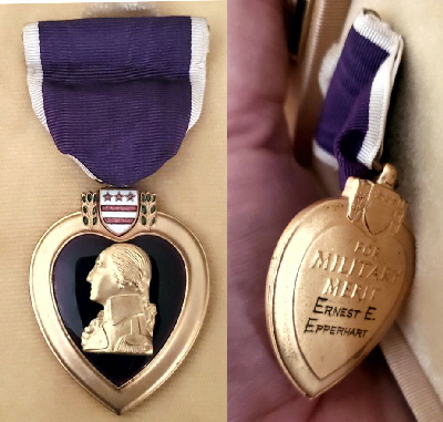 epperhart purple heart front and back
