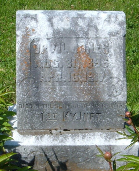 jones orvil headstone